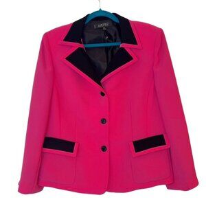 Kasper women's blazer hot pink and black size 16 P